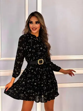 Шифон с цветами